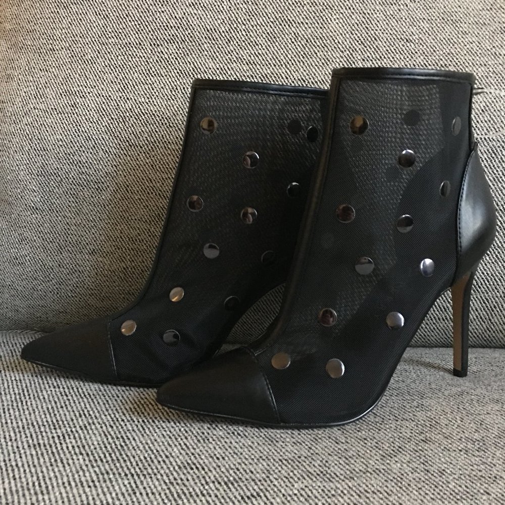 Katy Perry Mesh Cap-Toe Ankle Boots - The Jeffree